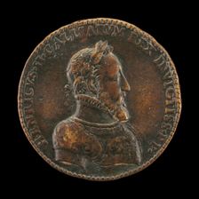 Henri II, 1519-1559, King of France 1547 [obverse], 1552. Creator: Etienne Delaune