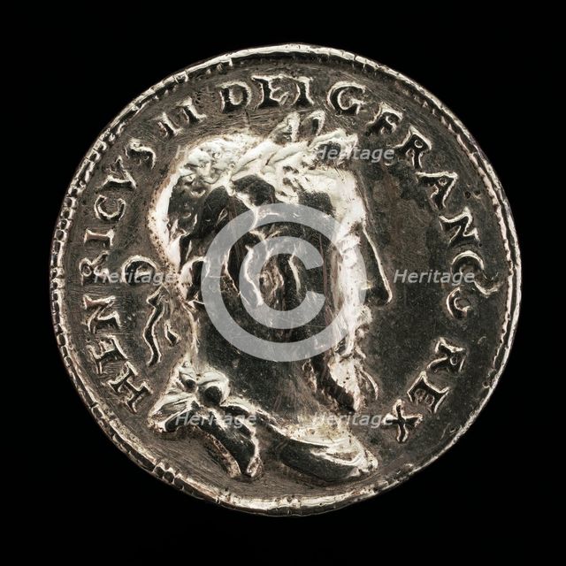Henri II, 1519-1559, King of France 1547 [obverse], 1552. Creator: Etienne Delaune.