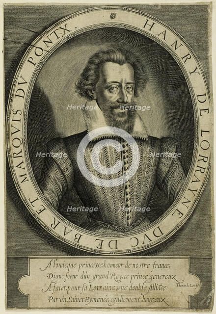 Henri II, Duc de Lorraine, 1599/1604. Creator: Thomas de Leu.
