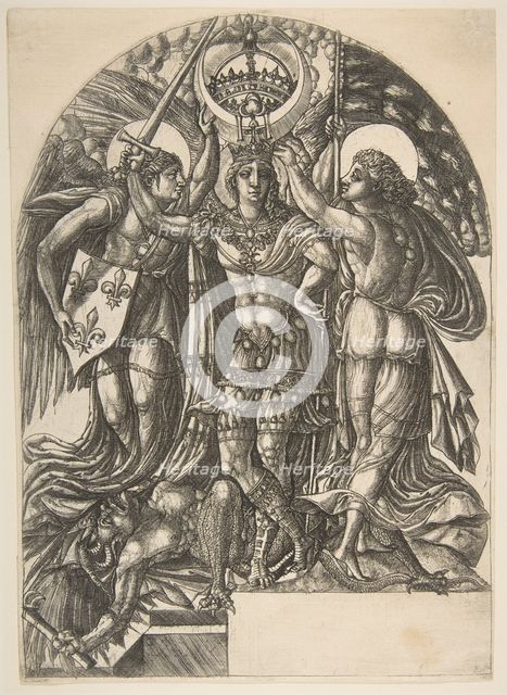 Henri II, King of France, Between France and Fame, ca. 1548. Creator: Jean Duvet.