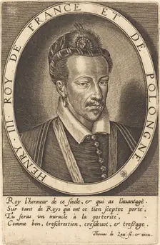 Henri III, King of France. Creator: Thomas de Leu
