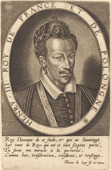 Henri III, King of France. Creator: Thomas de Leu