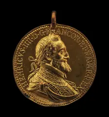 Henri IV, 1553-1610, King of France 1589 [obverse], 1598. Creator: Conrad Bloc