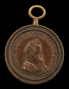 Henri IV, 1553-1610, King of France 1589 [obverse], 1601. Creator: Philippe Danfrie