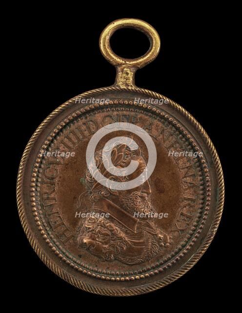 Henri IV, 1553-1610, King of France 1589 [obverse], 1601. Creator: Philippe Danfrie.