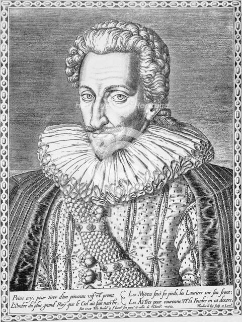 Henri IV of France as King of Navarre, 1589. Creator: Theodor de Bry.
