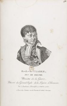 Henri-Jacques-Guillaume Clarke, comte d'Hunebourg, duc de Feltre (1765-1818), 1810