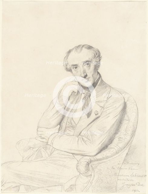 Henri Labrouste, 1852. Creator: Jean-Auguste-Dominique Ingres.