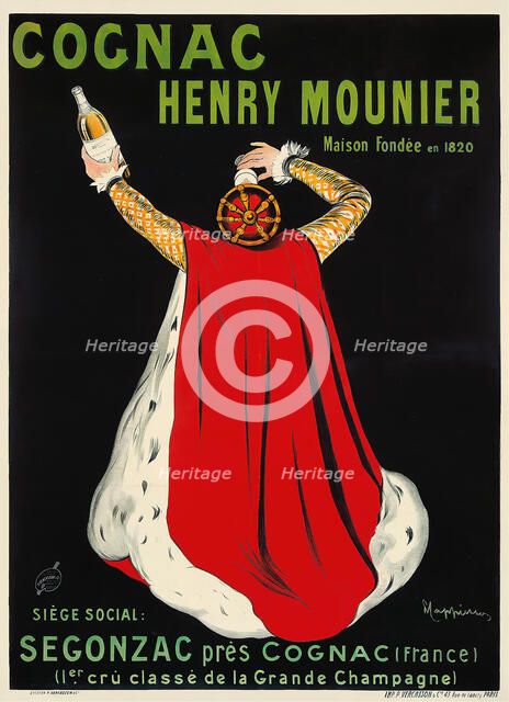 Henri Mounier Cognac, c. 1910. Creator: Cappiello, Leonetto (1875-1942).
