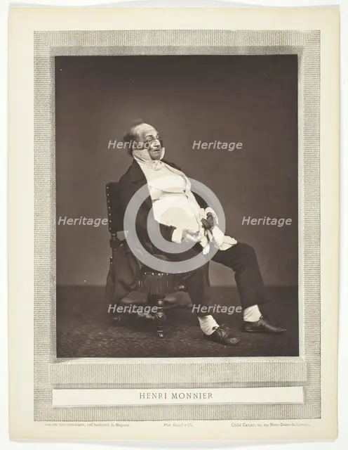 Henri Monnier, c. 1876. Creator: Etienne Carjat.