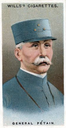 Henri Philippe Omer Petain, French soldier and statesman, 1917
