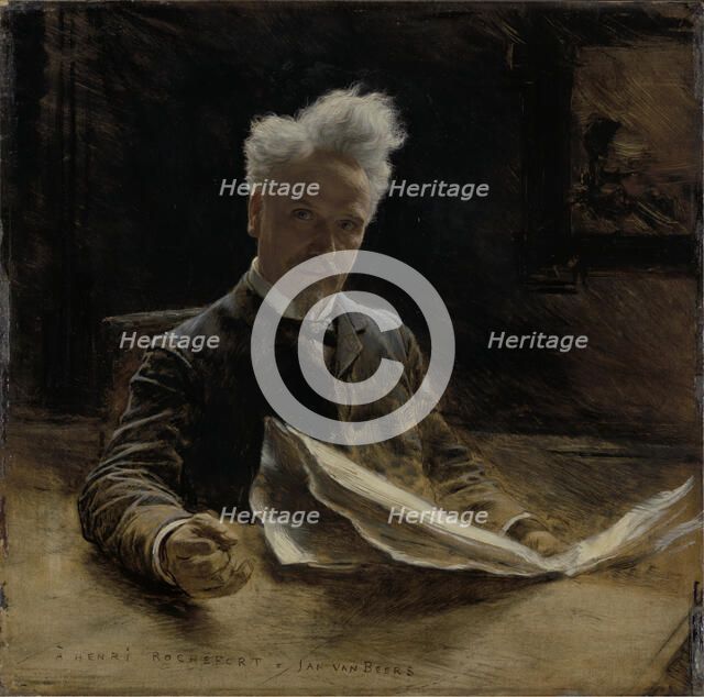 Henri Rochefort, French Journalist and Politican, c1880s. Creator: Jan Van Beers.