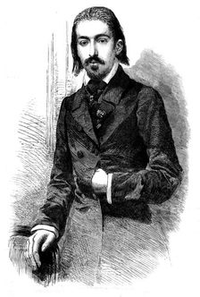 Henri Wieniawski, the Celebrated Violinist at Jullien's Concerts - from a photograph by Mayall, 1858 Creator: Unknown