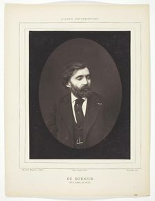 Henri, vicomte de Bornier, c. 1876. Creator: Ferdinand J. Mulnier