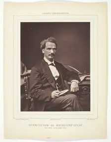 Henri-Victor de Rochefort-Luçay, [French politician and author], c. 1880. Creator: Georges Melandri