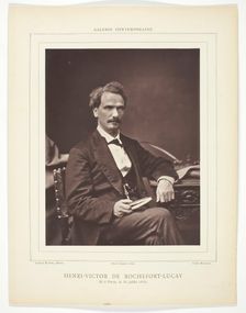 Henri-Victor de Rochefort-Luçay, [French politician and author], c. 1880. Creator: Georges Melandri