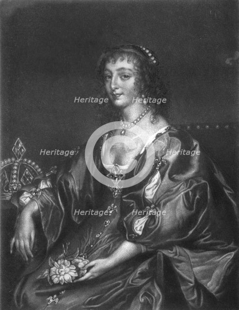 ''Henrietta Maria, Queen of Charles I.; Obit 1669'. Creator: Unknown.