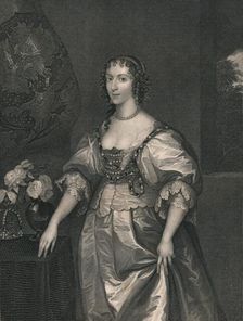 Henrietta Maria, Queen of Charles The First (early-mid 19th century). Creator: Henry Thomas Ryall