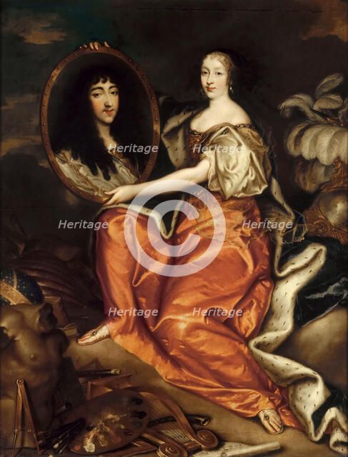 Henrietta of England, Duchess of Orléans (1644-1670). Artist: Mathieu, Antoine (ca. 1631-1673)