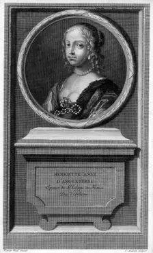Henrietta Anne Stuart, wife of Philippe duc d'Orléans, 17th century. Artist: Audran
