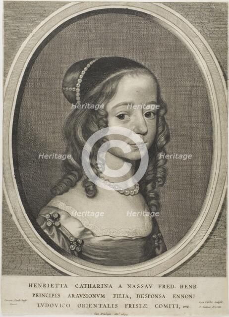 Henrietta Catharina of Nassau, n.d. Creator: Cornelis de Visscher.