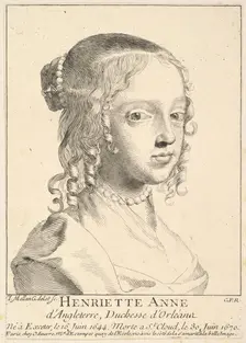Henriette-Anne d'Angleterre, duchesse d'Orléans. Creator: Claude Mellan
