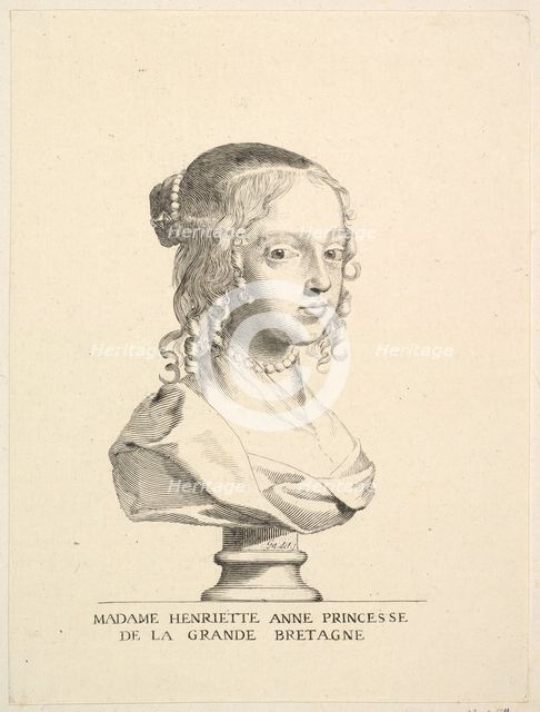 Henriette-Anne d'Angleterre, duchesse d'Orléans. Creator: Claude Mellan.