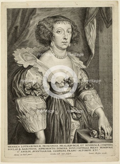 Henriette de Lorraine, n.d. Creator: Cornelis Galle II.
