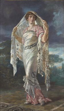Henriette dressed as a Pompeian, 1935. Creator: Fortuny y Madrazo, Mariano (1871-1949)