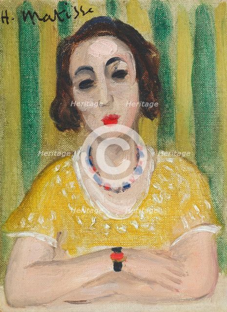 Henriette, robe jaune, 1923. Creator: Matisse, Henri (1869-1954).