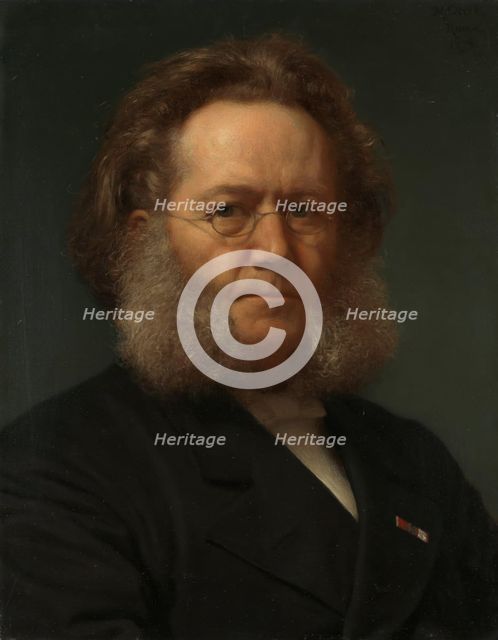Henrik Ibsen, 1879. Creator: Henrik Olrik.
