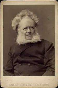 Henrik Ibsen, Norwegian playwright and poet, late 19th or early 20th century. Creator: Franz Seraph Hanfstaengl