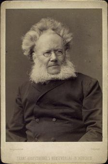 Henrik Ibsen, Norwegian playwright and poet, late 19th or early 20th century. Creator: Franz Seraph Hanfstaengl