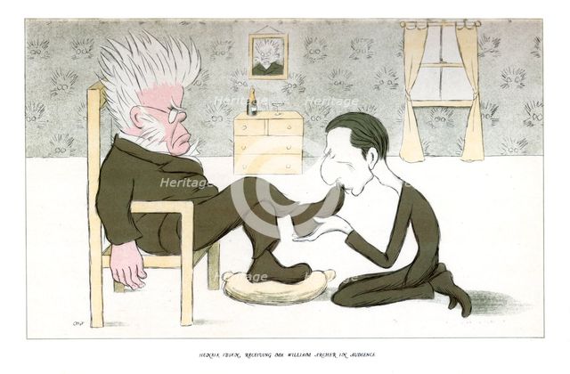 'Henrik Ibsen, Receiving Mr William Archer in Audience', 1904.Artist: Max Beerbohm