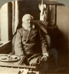Henrik Ibsen, the poet to whom all the world pays homage, at home Christiania, Norway c1905. Creator: Unknown