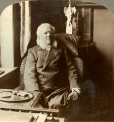 Henrik Ibsen, the poet to whom all the world pays homage, at home Christiania, Norway c1905. Creator: Unknown