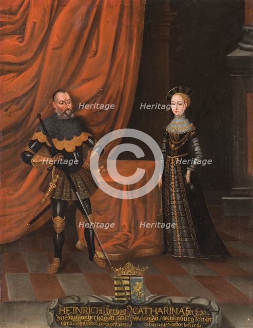 Henry, 1473-1541, Duke of Saxony, Catherine, 1477-1561, Princess of Mecklenburg, c16th century. Creator: Unknown.