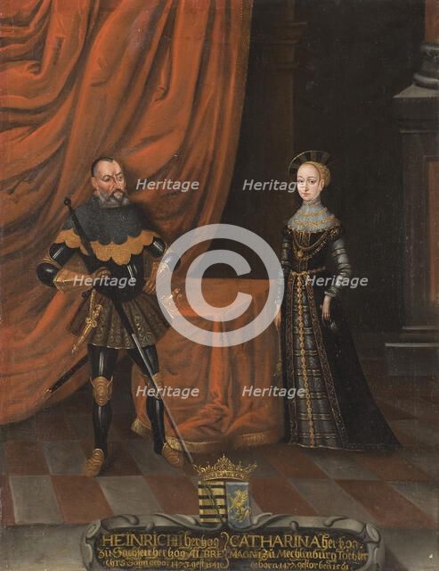 Henry, 1473-1541, Duke of Saxony, Catherine, 1477-1561, Princess of Mecklenburg, c16th century. Creator: Unknown.