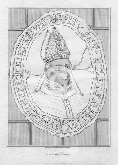 Henry Chicheley, Archbishop of Canterbury, (1805). Artist: R Roffe