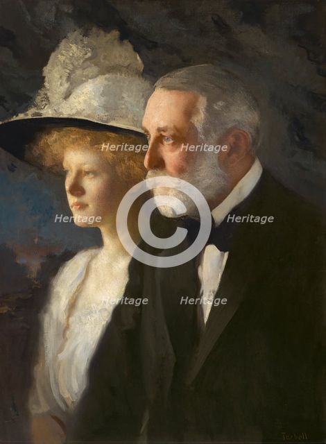 Henry Clay and Helen Frick, c. 1910. Creator: Edmund Charles Tarbell.