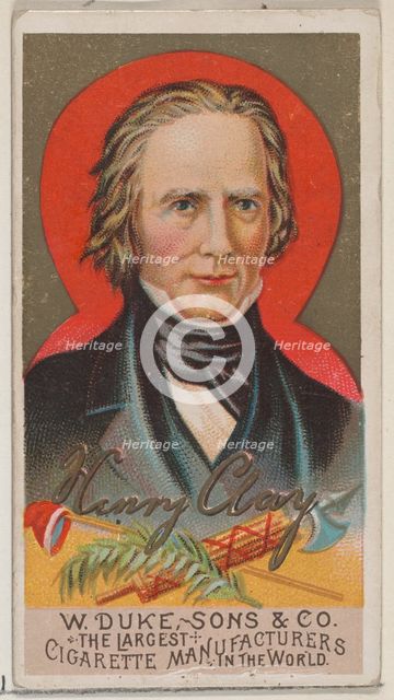 Henry Clay, from the series Great Americans (N76) for Duke brand cigarettes, 1888., 1888. Creator: Unknown.