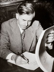 Henry A Wallace, American politician, 1930s. Creator: Unknown