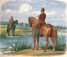 Henry and Stephen confer across the Thames 1153 (1864). Artist: James William Edmund Doyle
