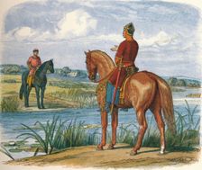 Henry and Stephen confer across the Thames 1153 (1864). Artist: James William Edmund Doyle