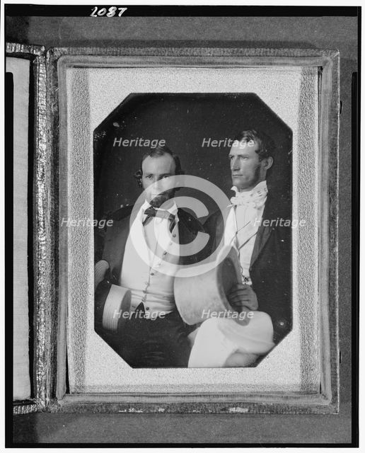 Henry and William Pinkney Rodgers, three-quarter length portrait, seated..., between 1840 and 1854. Creator: Unknown.