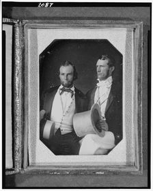 Henry and William Pinkney Rodgers, three-quarter length portrait, seated..., between 1840 and 1854. Creator: Unknown