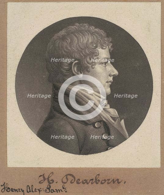 Henry Alexander Scammell Dearborn, 1806. Creator: Charles Balthazar Julien Févret de Saint-Mémin.