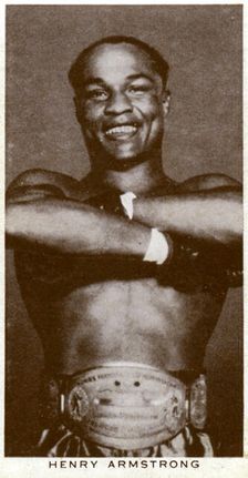 Henry Armstrong, American boxer, 1938