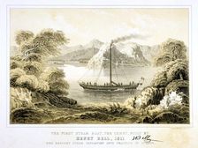 Henry Bell's steam boat Comet of 1811, (1856). Artist: Anon