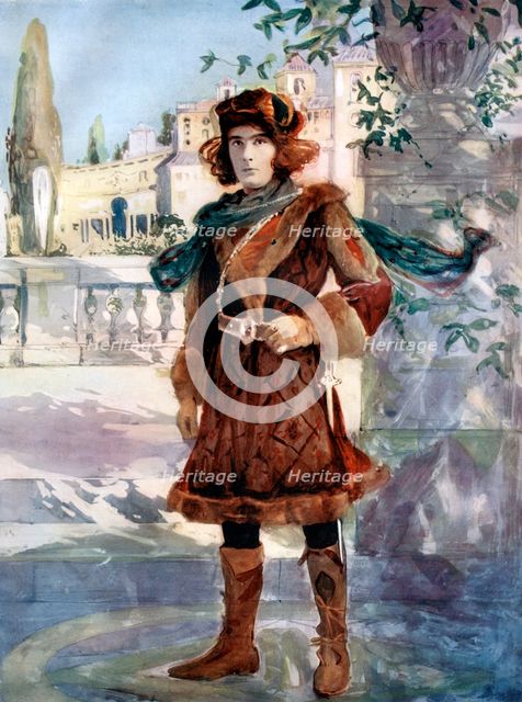 Henry Brodribb Irving in As You Like It, c1902.Artist: Ellis & Walery